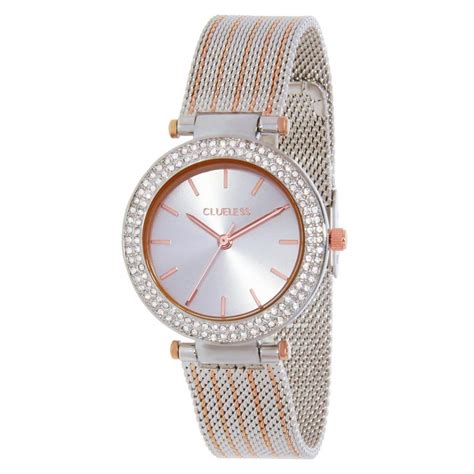 Montre Femme Clueless Bcl Bracelet Acier Rose Sur Bijourama