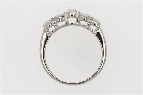 80ctw Round Cut Diamond Prong Set Wedding Band Ring 10k White Gold Size 8