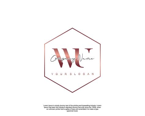 Initial Letter Wu Feminine Logo Beauty Monogram And Elegant Logo Design