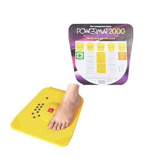 Yellow Plastic Acupressure Power Mat For Foot At Rs 100 Piece In