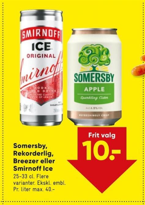 Smirnoff Ice Rtd Tilbud Hos Bilka