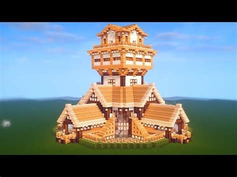 Easy Minecraft Large Oak House Tutorial How To Build A Survival