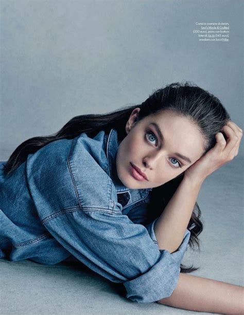 Emily Didonato Models Cool Denim Styles For Elle Italy Emily Didonato