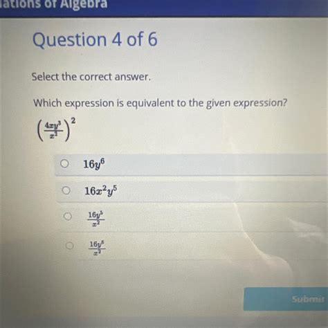 Select The Correct Answer Which Expression Is Equivalent To The Given Expression 2 ¹7² ² O