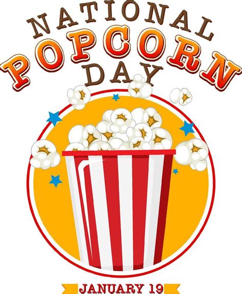 National Popcorn Day Banner Design 14073422 Vector Art at Vecteezy