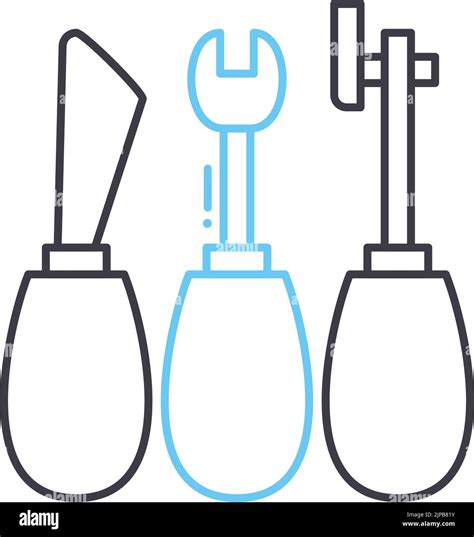 Icono De L Nea De Herramientas De Fontaner A S Mbolo De Contorno