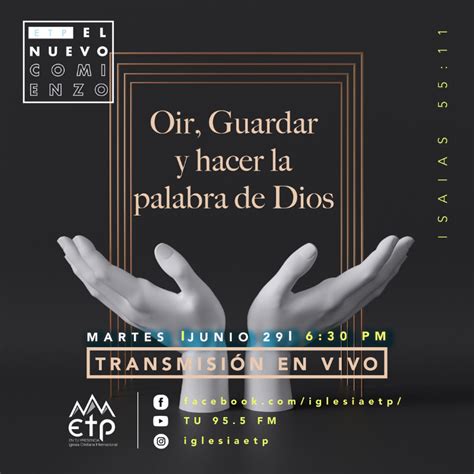 Oir Guardar Y Hacer La Palabra De Dios Iglesia ETP