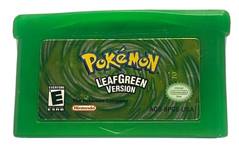 AUTHENTIC POKEMON LEAF GREEN VERSION GAMEBOY ADVANCE GAME NICE Values - MAVIN