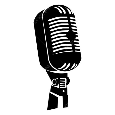 Free Vector Of Isolated Retro Vintage Microphone With Transparent