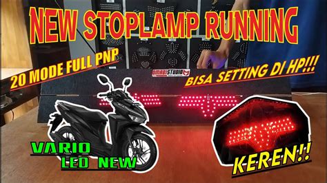 STOPLAMP VARIO STOPLAMP RUNNING VARIO 125 150 LED NEW FULL 20 MODE