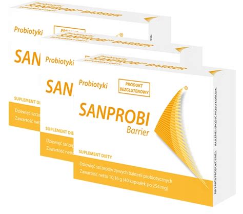 Sanprobi Barrier Probiotyk 9 Szczepów Lactobacillus Brevis 40 kapsułek