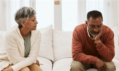 Premium Photo Divorce Fight And Senior Couple On Sofa Angry Stress