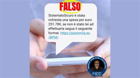 Banco Bpm Il Falso Sms Che Segnala Una Spesa Non Effettuata Marco