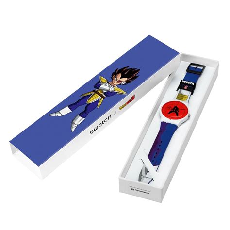 Swatch X Dragonball Z Vegeta Orologio Unisex Quadrante Rosso