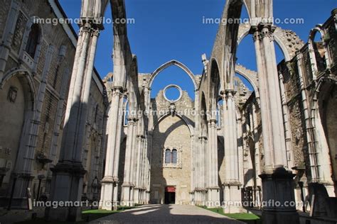 Carmo Church Ruins In Lisbon Portugal