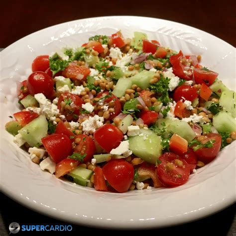 Salade Aux Lentilles Et Au Feta Supercardio