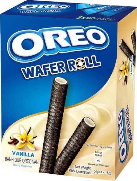 Mondelez Oreo Wafer Roll Vanilla 54 G Od 50 Kč Zbozicz