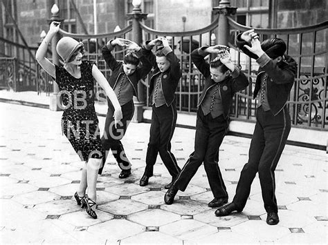 Vintage Lady Boys Dancing Charleston Photo 1920s Flappers Jazz