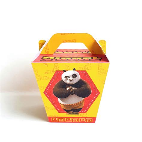 Kit de Caixas Personalizadas 25 Peças Kung Fu Panda Mod 2