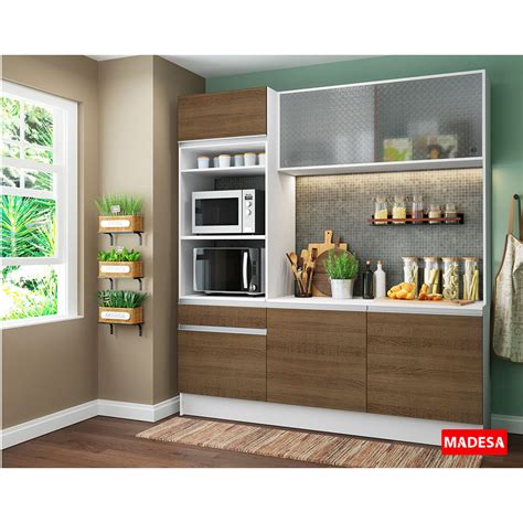 Mueble De Cocina Madesa Esmeralda Rustic P58374 5 Puertas 10