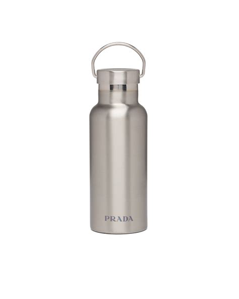 Silver Stainless Steel Insulated Water Bottle 500 Ml PRADA