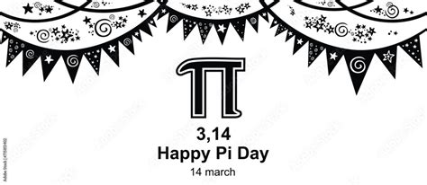 Happy Pi Day Horizontal Banner14 March Web Banner Design Background