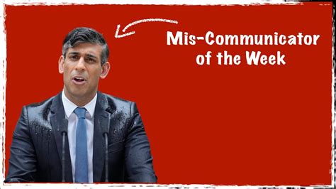 Another Washout For Rishi Sunak Miscommunicator Of The Week Youtube