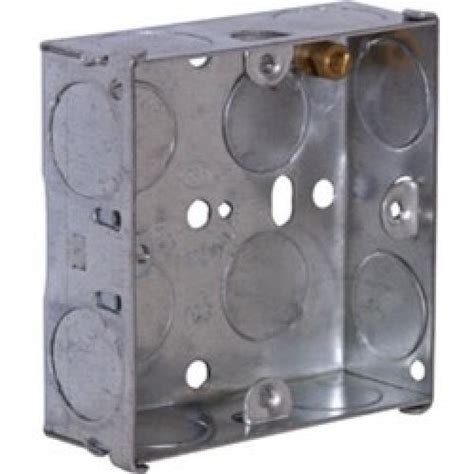 Flush Steel Metal Back Box 1 Gang 16mm Twiggs