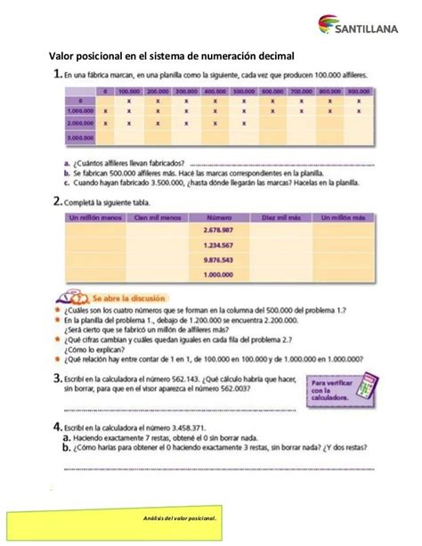 Tabla De Valor Posicional Decimal Valor Posicional En Los Decimales Ejemplos Resueltos De