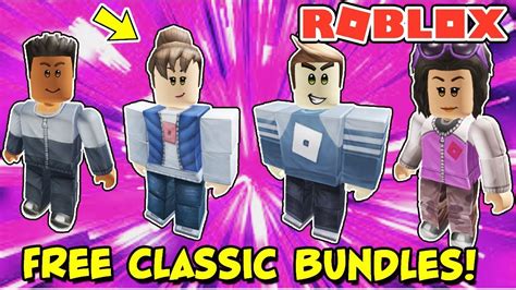 Free Items Four New Free Bundles In Roblox Classic And Neoclassic