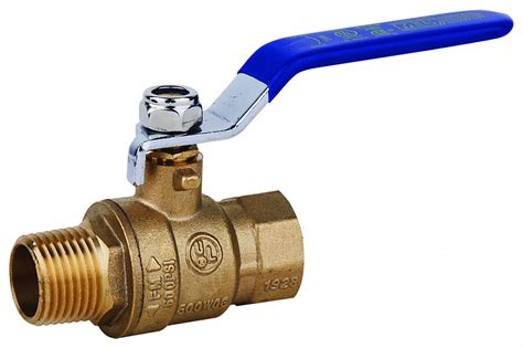 Grainger Approved Ball Valve Brass Inline 2 Piece Pipe Size 1 2 In Connection Type Fnpt X