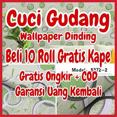 Jual Termurah Wallpaper Dinding Ukuran Cm X Cm Polka Ungu