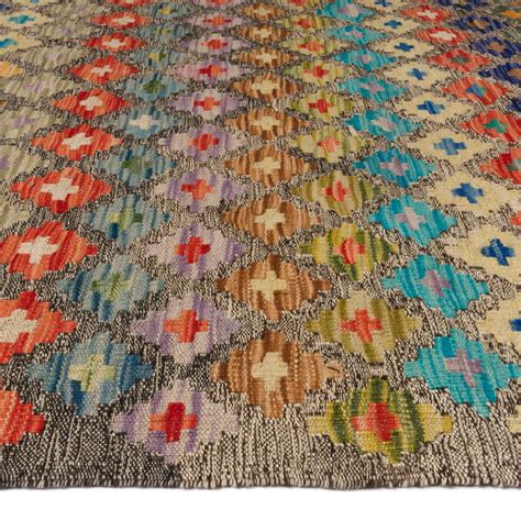 Tapete Kilim Maymanah Colores Oscuros Tapetes Tufan