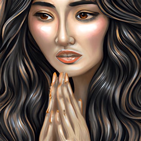 Praying Latina Angelina Creative Fabrica