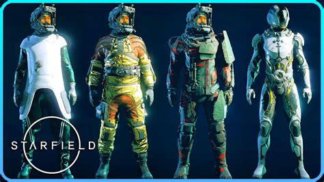 All 60 Spacesuits Armor Showcase Starfield Youtube