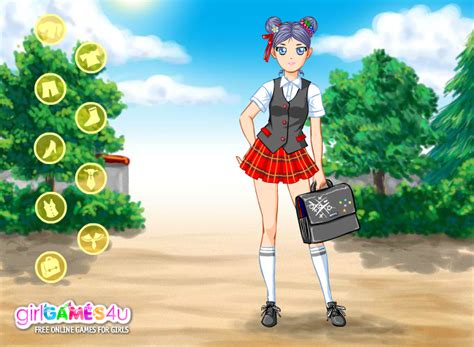 Anime School Girl Dress Up - Play Online on Flash Museum 🕹️