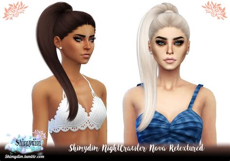 Shimydim Nightcrawlers Iconic Hair Retextured Sims 4 Hairs Images