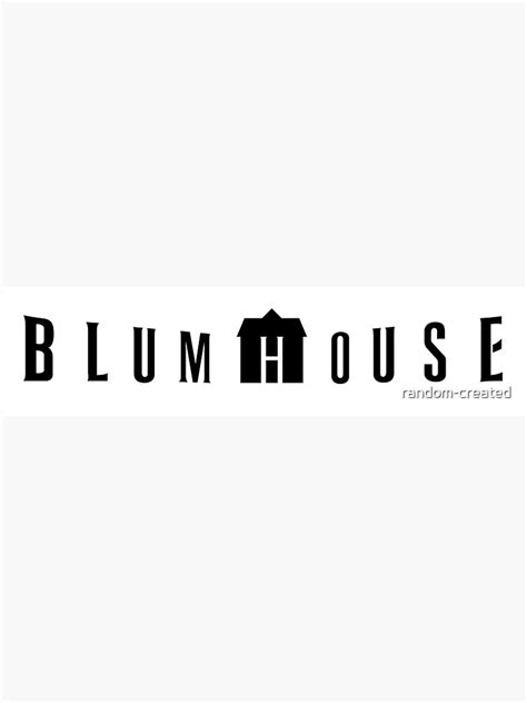 Full Blumhouse Logo Sticker For Sale By Random Created Redbubble