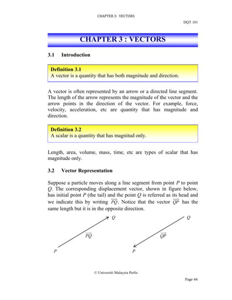 Chapter 3 Vectors