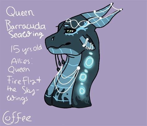 My New Oc Queen Barracuda Of The Seawings Wings Of Fire Wof Amino