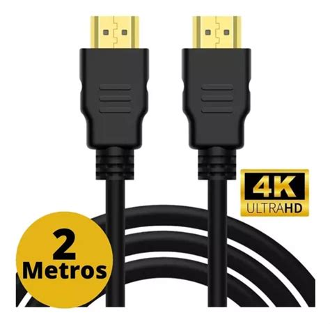 Cabo Hdmi Tomate 2 0 4k 3d Ultra Hd 2 Metros Blindado Tv Pc Frete grátis