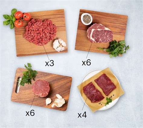 100 Grass Fed Beef Meat Box With Premium Ground Beef Rib Eye Steak