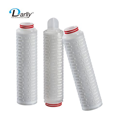 Darlly Pes Membrane Micro Pleated Cartridge Filters Micron