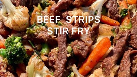 Beef Strips Stir Fry With Mix Vegetables YouTube