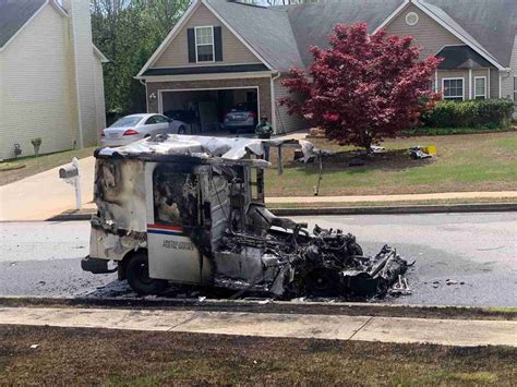 Mail truck fire - Conyers, GA - 04/06/2020 - Postal Times