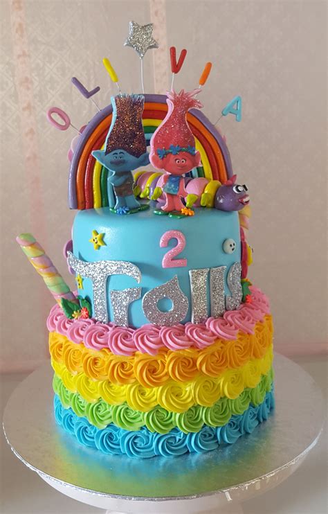 Trolls cake | Trolls cake, Cake, Desserts