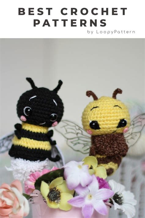 Crochet Bee Bumblebee In Pattern Amigurumi Insects Pdf Etsy