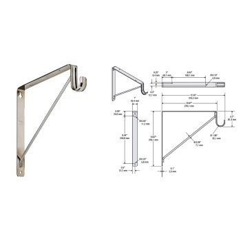 Closet Pole Bracket | Dandk Organizer