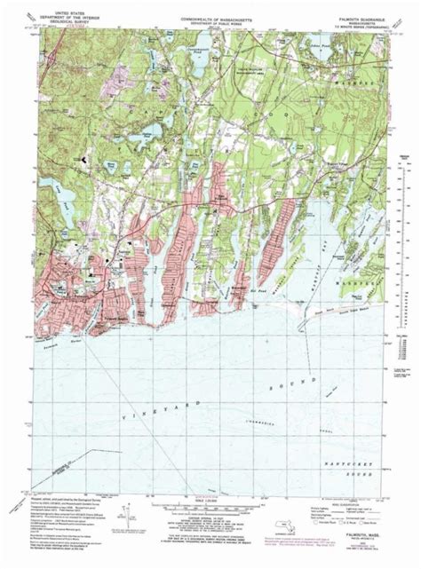 Falmouth Topographic Map Ma Usgs Topo Quad 41070e5 With Regard To