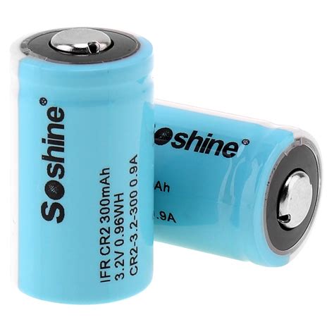 Soshine Ifr Cr Rechargeable Battery Cr V Mah Lifepo Xlaser Eu